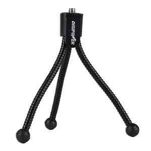 4.5" DigiPower TP-S010 Flexible Mini Camera Tripod w/Pocket Clip